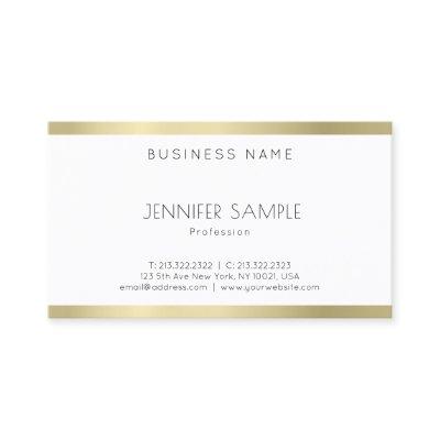 Professional Elegant Gold Look Sleek Plain Modern