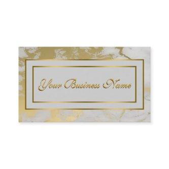 Professional Elegant Gold Marbled Effect on White
