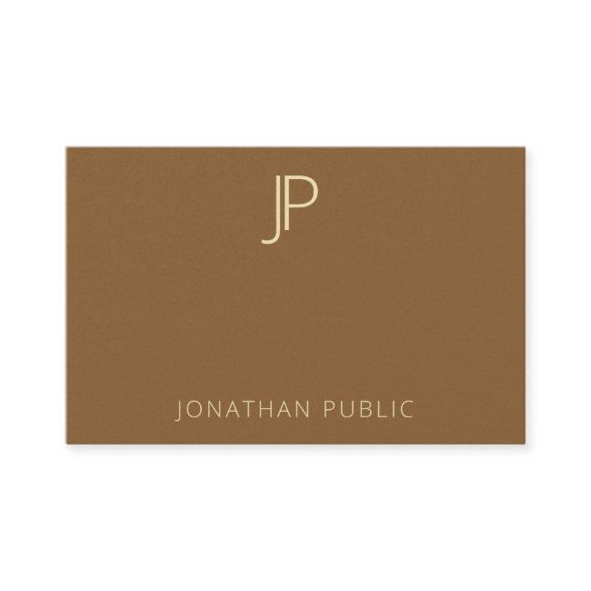 Professional Elegant Gold Monogram Premium Pearl
