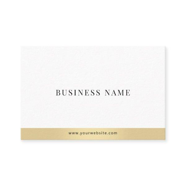 Professional Elegant Gold White Minimalist Plain