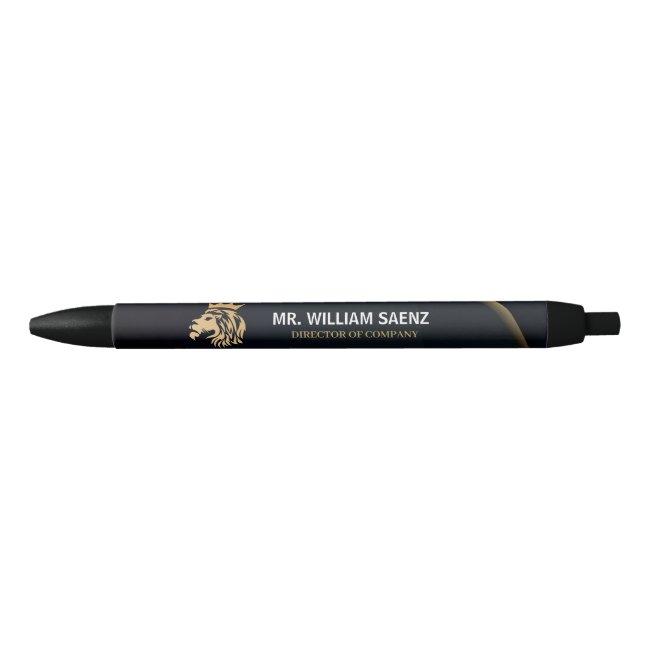 Professional Elegant Lion Logo Pen