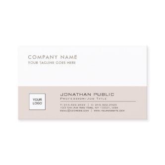 Professional Elegant Logo Plain Corporate Beige