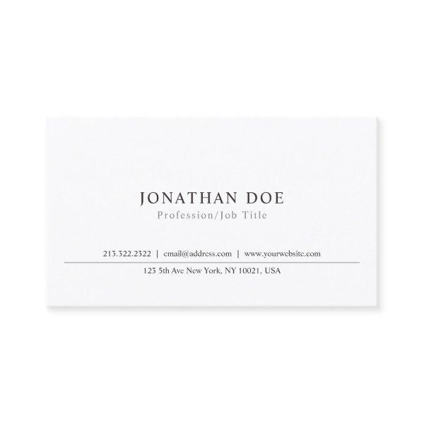 Professional Elegant Minimalistic Plain Classic