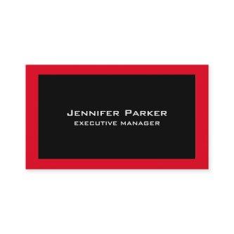 Professional Elegant Modern Black Red Stylish