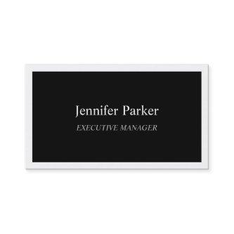 Professional Elegant Modern Black White Stylish