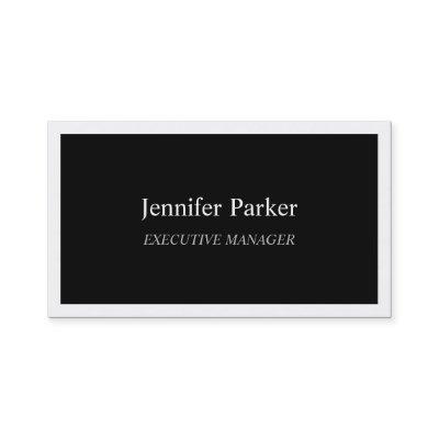 Professional Elegant Modern Black White Stylish