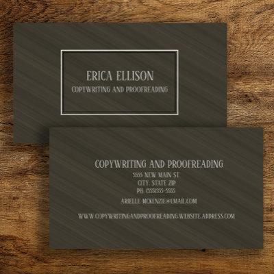 Professional Elegant Modern Brown Copywriting