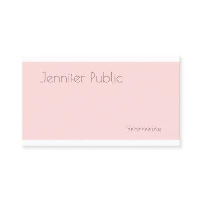 Professional Elegant Modern Clean Plain Blush Pink