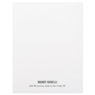Professional elegant modern minimalist add name letterhead