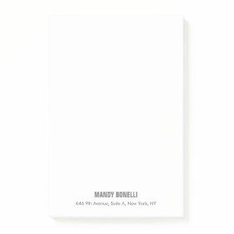 Professional elegant modern minimalist add name post-it notes