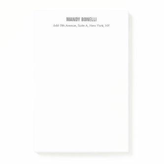 Professional elegant modern minimalist add name post-it notes
