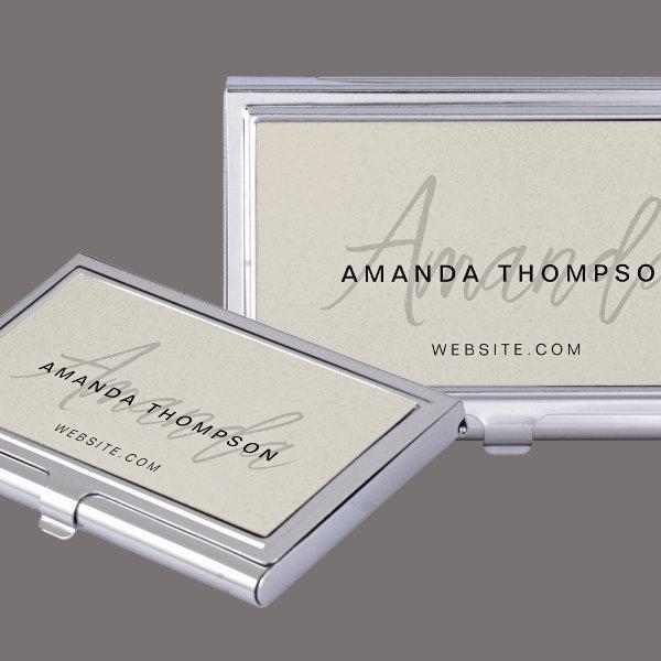 Professional Elegant Modern Personalized With Name  Case