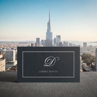 Professional Elegant Monogram Encadré