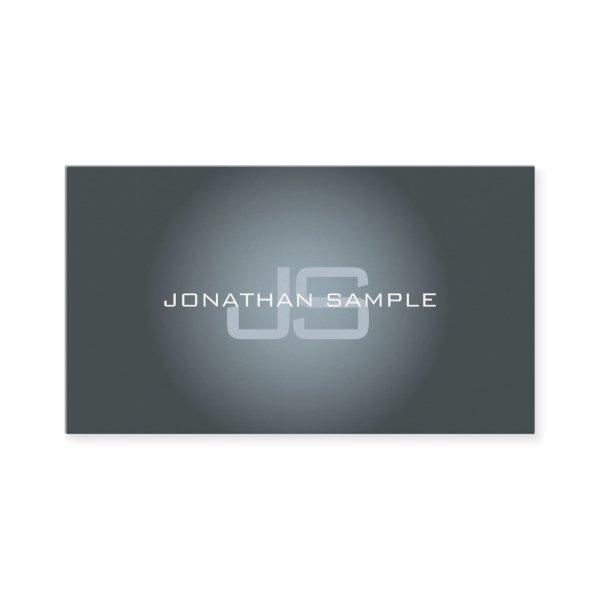 Professional Elegant Monogram Minimalist Plain