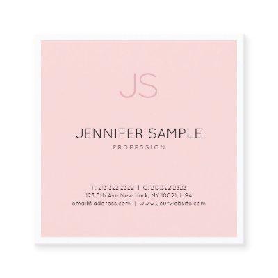 Professional Elegant Monogram Sleek Design Luxury Square