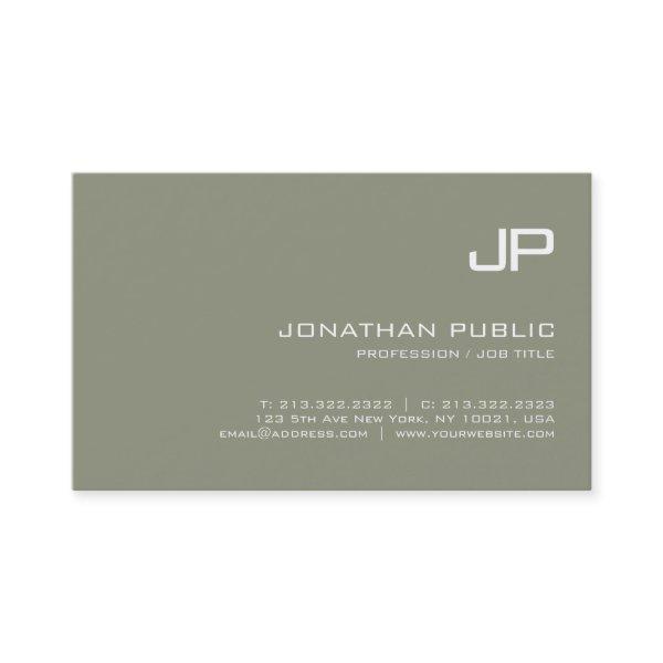 Professional Elegant Monogrammed Design Modern