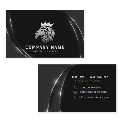 Professional Elegant Silver Lion Logo