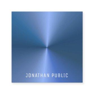 Professional Elegant Simple Blue Template Modern Square