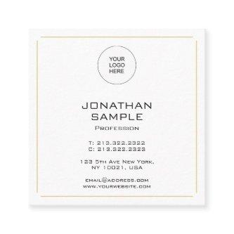 Professional Elegant Simple Gold Template Modern Square