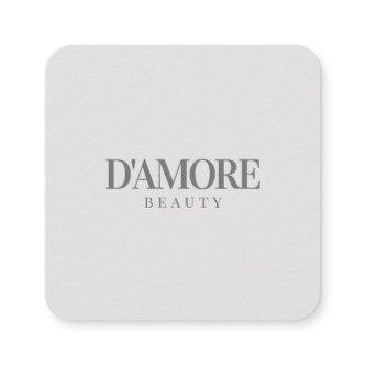 Professional Elegant Simple Minimal Gray and White Square