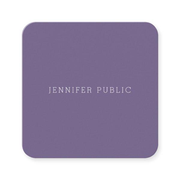 Professional Elegant Simple Plain Trendy Modern Square