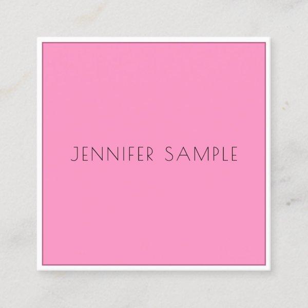Professional Elegant Simple Template Pink Modern Square
