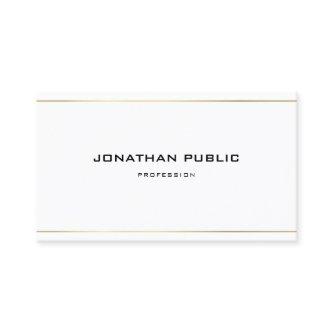 Professional Elegant Sleek Gold Stripes Plain Luxe