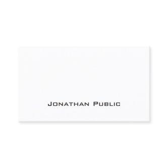 Professional Elegant White Modern Clean Plain