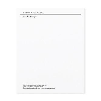 Professional elegant white plain minimalist modern