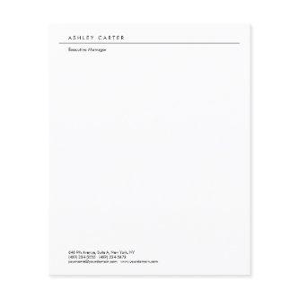 Professional elegant white plain minimalist modern