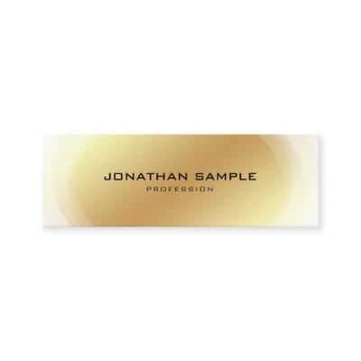 Professional Elite Gold Design Elegant Plain Chic Mini