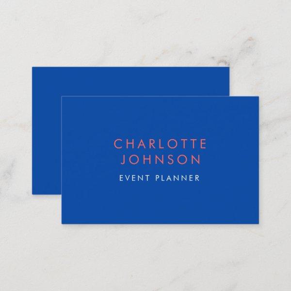 Professional Event Planner Cobalt Blue