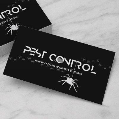 Professional Exterminator Pest Control Black White