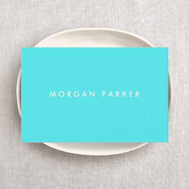 Professional Eye Catching Simple Modern Turquoise