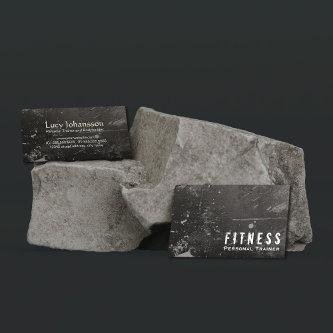 Professional Fitness Personal Trainer Black Grunge