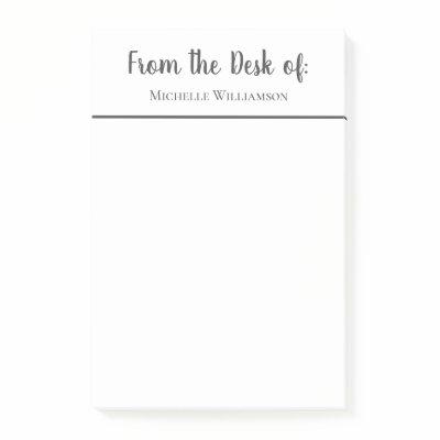 Professional From the Desk of Personalized  Post-it Notes