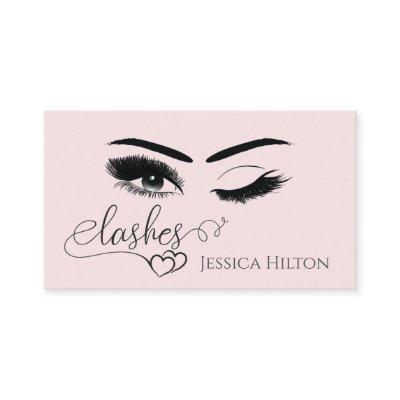 Professional glamorous calligraphy lashes wink