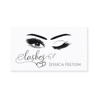 Professional glamorous calligraphy lashes wink
