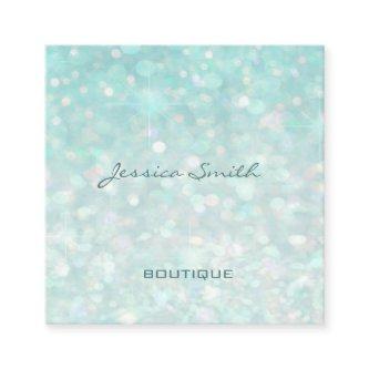 Professional glamorous modern elegant plain bokeh square