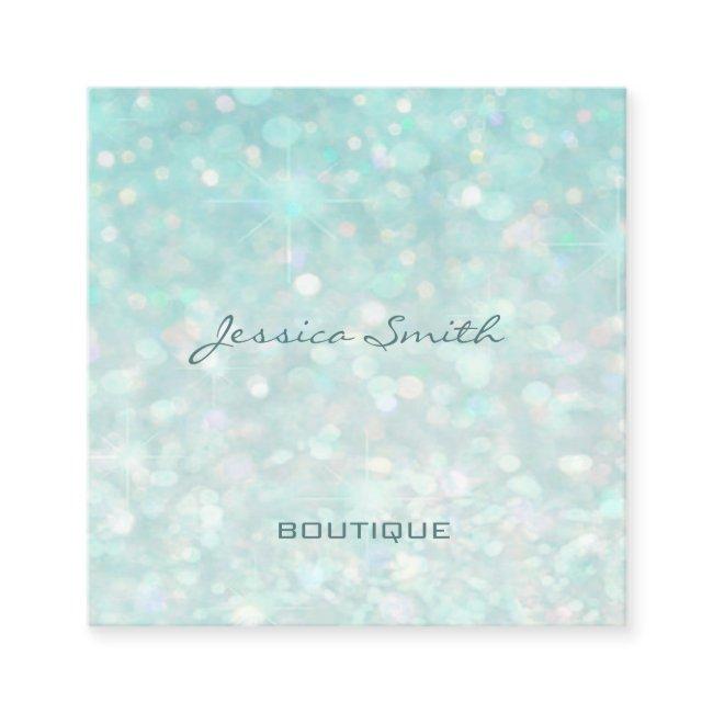 Professional glamorous modern elegant plain bokeh square