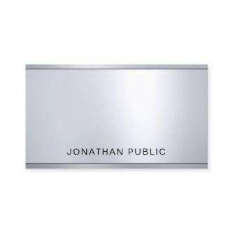 Professional Glamorous Silver Metallic Look Chic