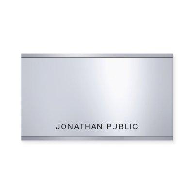 Professional Glamorous Silver Metallic Look Chic