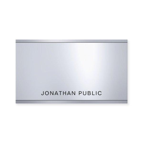 Professional Glamorous Silver Metallic Look Chic