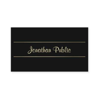 Professional Gold Black Design Elegant Creative