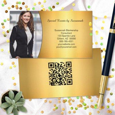 Professional Gold Flare Custom Photo QR Code