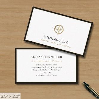 Professional Gold Logo Black Frame