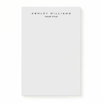 Professional grey modern plain unique post-it notes