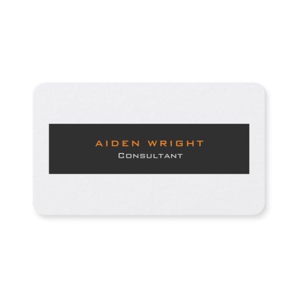 Professional Grey White Stylish Modern Minimalist