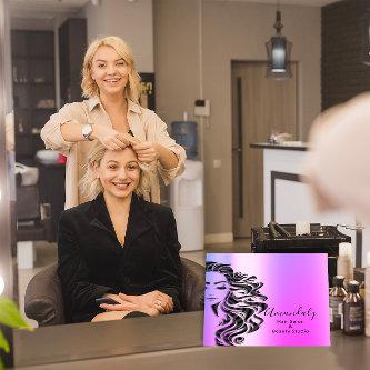 Professional Hair Salon Makeup Lash Purple Pink Square