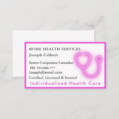 Professional Health Caregiver Medical QR Code pink